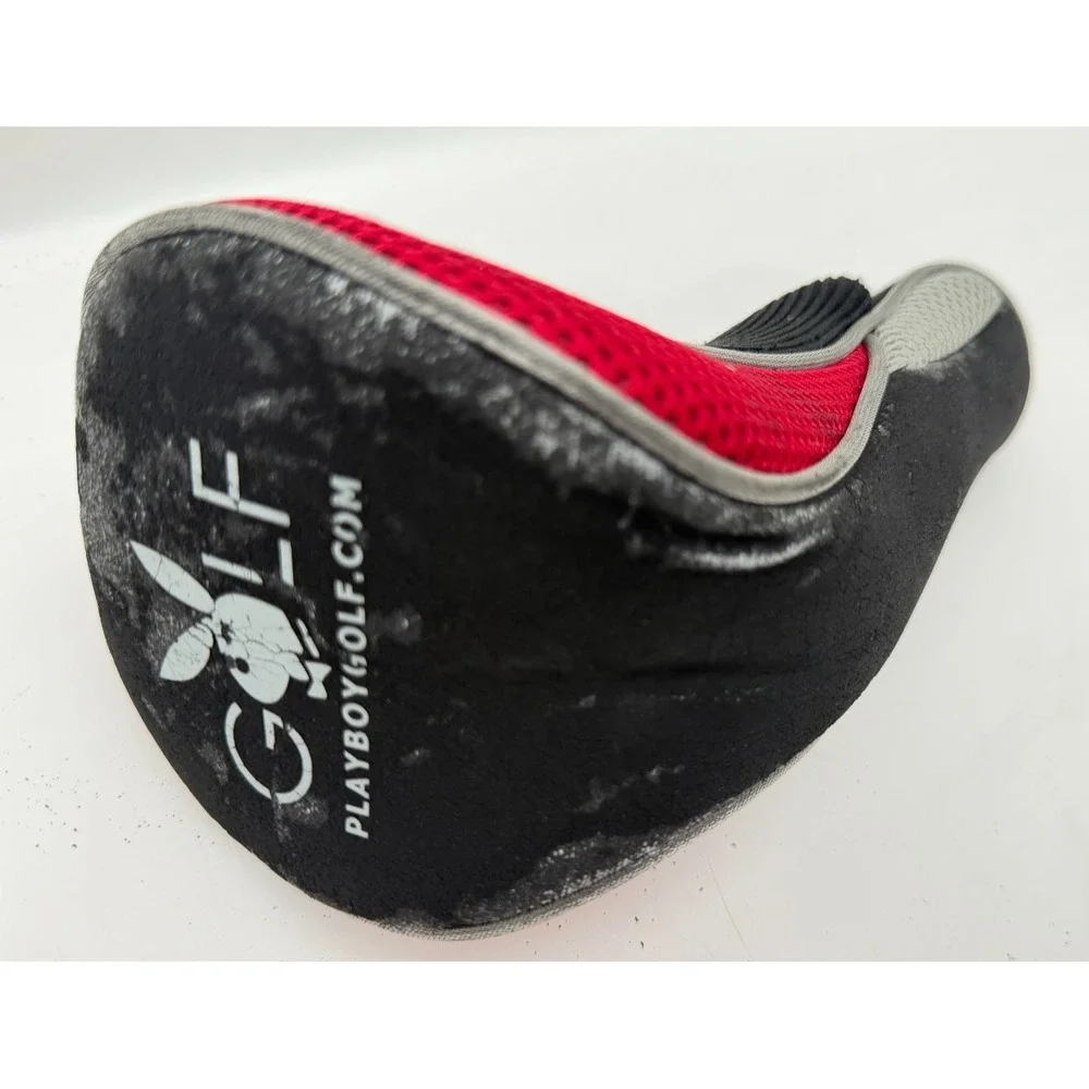 Playboy Golf Club Headcover Black Red Mesh Bunny Logo Fairway Wood Peeling